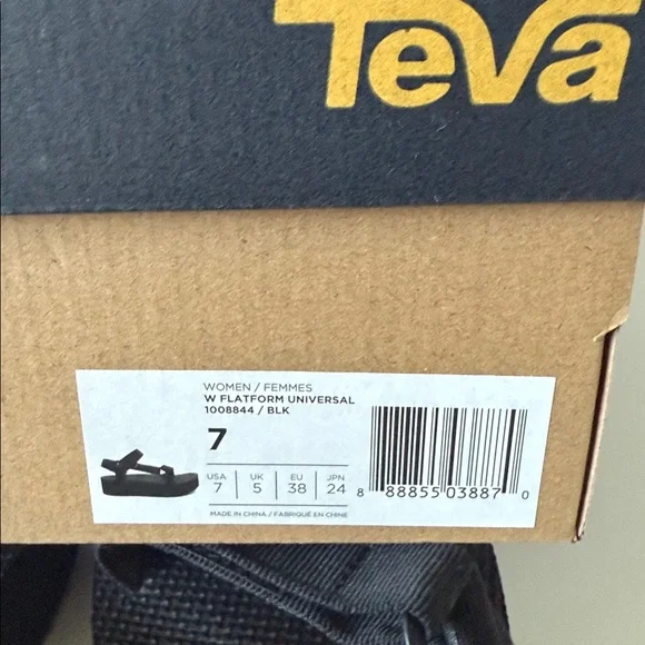 Text Universal Flatform - Black - Size 7 - Picture 9 of 10